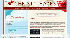 Desktop Screenshot of christyhayes.com