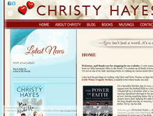 Tablet Screenshot of christyhayes.com